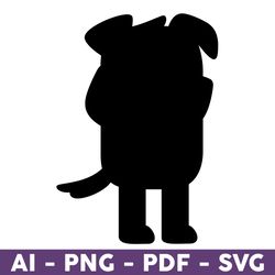 Jack Army Bluey Dog Silhouette Svg, Bluey Svg, Dog Svg, Bluey Dog Svg, Cartoon Dog Svg, Cartoon Svg - Download