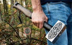 Viking Battle Hammer, Medieval War Hammer, Engraved Viking Hammer, Handmade Thor Hammer, Hand Forged Hammer,
