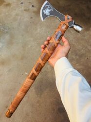 Master the Outdoors: Hand Forged Tactical Bushcraft Axe - Carbon Steel Tomahawk