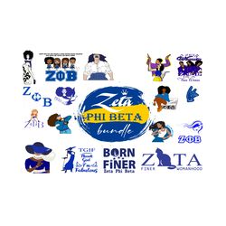 Zeta Phi beta Bundle SVG Download