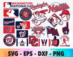 Washington Nationals bundle logo, MLB Team, Logo Basketball,svg, png, eps, dxf