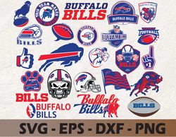 Buffalo Bills logo, bundle logo, NFL teams, Football Teams, svg, png, eps, dxf 3