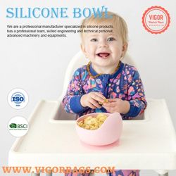 Silicone Bowl Set with Spoon Microwave and Dishwasher Safe Suction Plate(non US Customers)