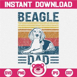 Beagle Dad png- cool beagle dad Father's Day restro aesthetic PNG Sublimation