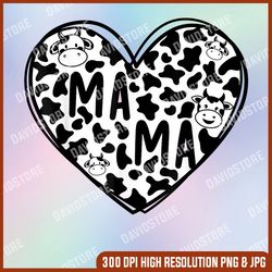 Cow Mama Birthday Family Matching Mothers Day Boy Girls Farm png, PNG High Quality, PNG, Digital Download