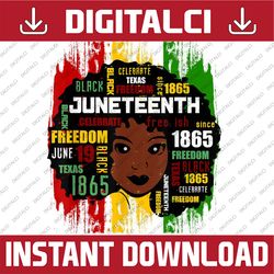 JUNETEENTH Freeish Since 1865 Melanin Ancestor Black History, Black Power, Black woman, Since 1865 PNG Sublimation