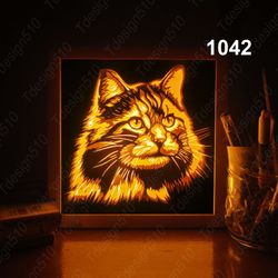 Cats Paper cut light box template, shadow box, 3D papercut lightbox svg file DIY, cutting cricut