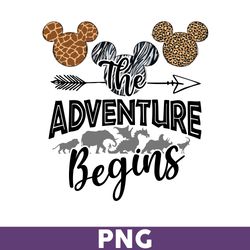 The Adventure Begins, Animal Kingdom Png, Minnie Png, Mickey Png, Animal Png, Magical Kingdom Png, Disney Png - Download