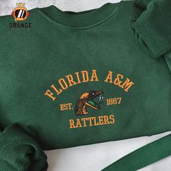 Florida A&M Rattlers Embroidered Sweatshirt, NCAA Embroidered Shirt, Embroidered Hoodie, Unisex T-Shirt