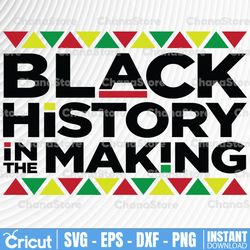 Black History in the Making SVG Month February Melanin Africa Pride African Continent Culture Cricut SVG PNG