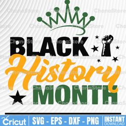 Black History Month SVG  Crown svg / Black History Is World History svg / I Am Black History SVG / My History Is Strong