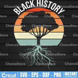 Black history roots svg, Africa root svg, Africa Silhouette Svg, Honoring the past, tree svg, black history, black svg,