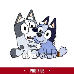 Bluey Socks And Muffin Dog Png, Bluey Png, Cartoon Png Digital File