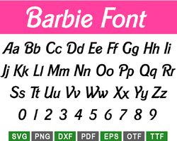 barbie font svg, barbie logo font svg, barbie font style svg, barbie font for cricut svg png