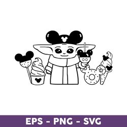 Baby Yoda And Mickey Svg, Mickey Mouse Svg, Star Wars Svg, Yoda Svg, Baby Yoda Svg, Disney Svg - Download File