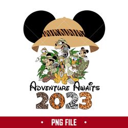 Adventure Awaits 2023 Png, Disney Animal Kingdom Png, Disney Vaciton Png Digital File