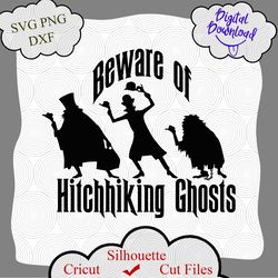 Beware of Hitch Hiking ghosts haunted mansion svg, Halloween SVG, Haunted Mansion SVG, Haunted Mansion Clip Art, Foolish