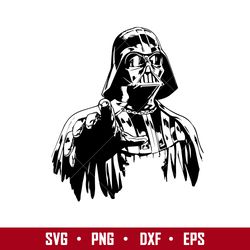 Darth Vader Silhouette Svg, Star Wars Svg, Star Wars Characters Svg, Png Dxf Eps Digital File
