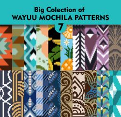 Wayuu mochila bag patterns / Big Collection - 7