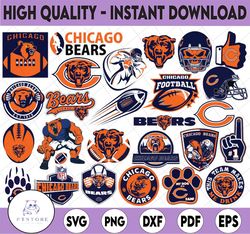 26 files chicago bears svg bundle, chicago svg, bears svg, chicago bears clipart, nfl teams, nfl svg, football teams svg