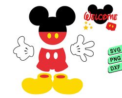 disney mickey clothes svg, mickey mouse shoes svg, mickey mouse glove svg, disney mickey dress svg png