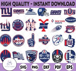 26 Files New York Giants Svg Bundle, New York Svg, Giants svg,Giants clipart,Giants cricut,  NFL teams, NFL svg, Footbal