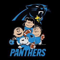 Snoopy The Peanuts Carolina Panthers, NFL Svg, Football Svg, Cricut File, Svg