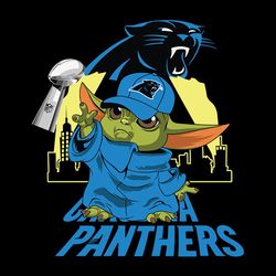 Love Carolina Panthers Baby Yoda NFL Svg, Football Svg, Cricut File, Svg