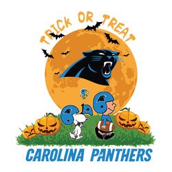 Trick Or Treat Snoopy Carolina Panthers NFL Svg, Football Svg, Cricut File, Svg
