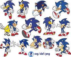 Sonic svg, Super Sonic svg, Sonic running svg, Sonic Adventure svg png