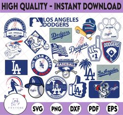 21 Files LA Dodgers Svg, Baseball Clipart, Cricut Los Angeles Dodgers Cutting Files, MLB svg, Instant Download
