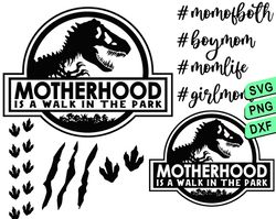 motherhood svg, Walk in the Park svg, jurassic park svg, donosaur svg, fatherhood svg