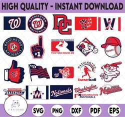 21 Files Washington Nationals Svg, Cut Files, Baseball Clipart, Cricut Nationals svg, Washington Cutting Files, MLB svg,