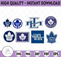 8 Files Toronto Maple Leafs Bundle Svg, Maple Leafs Svg, NHL svg, hockey cricut, Download   Cut File, Clipart   Silhouet