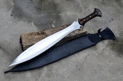21 inches Blade Celtic sword-Hand forged sword-full tang-Made of 1095 Steel  tempered-Sharpen-Functional
