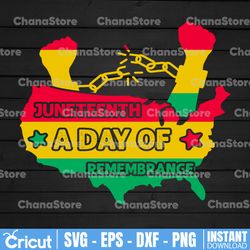 Juneteenth Freedom Remembrance Independence Proclamation Justice Honor SVG JPG PNG Vector Clipart Cricut Cutting File