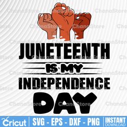 Juneteenth is my Independence Day Svg - Africa American - Black People Svg - Digital Cut Files Cricut Design Silhouette