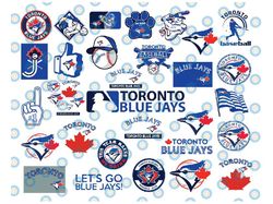 27 Files Toronto Blue Jays svg,  Cut Files, SVG Files, Baseball Clipart, Cricut, Toronto svg, Blue Jays svg, MLB svg, Cl