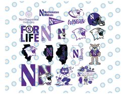 20 Files Northwestern Wildcats Football svg, Northwestern Wildcats College Football Designs. SVG Files, football svg,foo