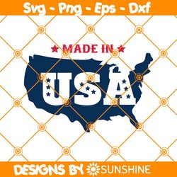 Made in USA SVG, 4th of july svg, Independence day svg, Made in America SVG, Patriotic USA Svg, File For Cricut