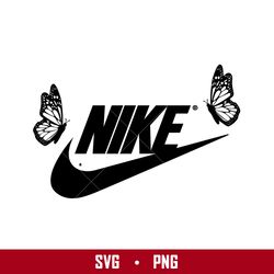 Nike Butterfly Logo Svg, Nike Svg, Butterfly Svg, Nike Butterfly Silhouette Svg, Png Digital File