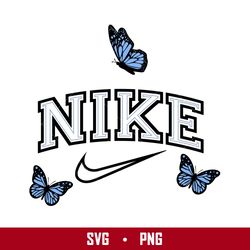 Butterfly Nike Sublimation Svg, Nike Logo Svg, Butterfly Svg, Fashion Brands Logo Svg, Png Digital File