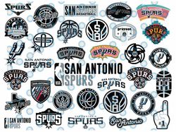 35 Files San Antonio Spurs SVG,  NBA Basketball bundle svg,NBA svg, NBA svg, Basketball Clipart, Svg For Cricut , Svg Fo