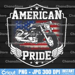 American Pride PNG, Motorcycle PNG, Motorcycle Life Skull Png, American Motor Png, Digital Download Independence Day