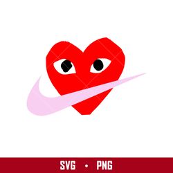 Nike Heart Logo Svg, Nike Love Svg, Nike Logo Svg, Heart Svg, Png Digital File