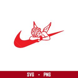 Cupid Swoosh Svg, Nike Cupid Valentine Day Svg, Nike Logo Svg, Cupid Svg, Png Digital File