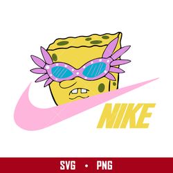 Nike Spongebob Swoosh Svg, Nike Logo Svg, SpongeBob SquarePants Svg, Png Digital File