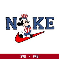 Nike Mickey 4th Of July Svg, Nike Logo Svg, Mickey Mouse Svg, 4th Of July Svg, Nike Disney Svg, Png Digital File