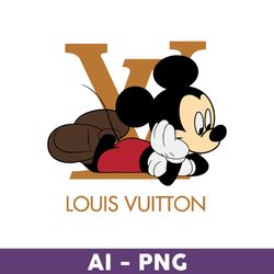 Mickey Mouse Louis Vuitton Png, Mickey Png, Louis Vuitton Logo Fashion Png, LV Logo Png, Fashion Logo Png - Download