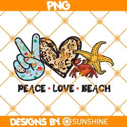 Peace Love Beach PNG Sublimation, Hello Summer Sublimation, Summer Beach Png, Sublimation or Printable